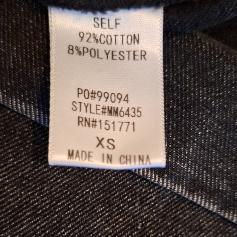 Le Lis Black Denim Romper. Great Condition Size XS - Picture 16 of 16